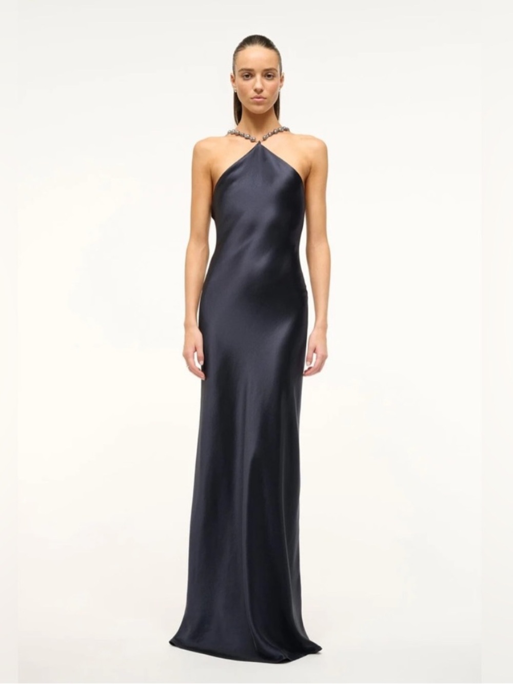 STAUD Cadence Dress Navy size 6 New
